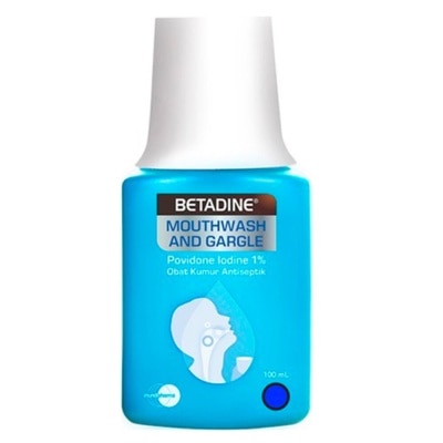 BETADINE Betadine Kumur 100ml Mouthwash and Gargle - Obat Kumur Antiseptik