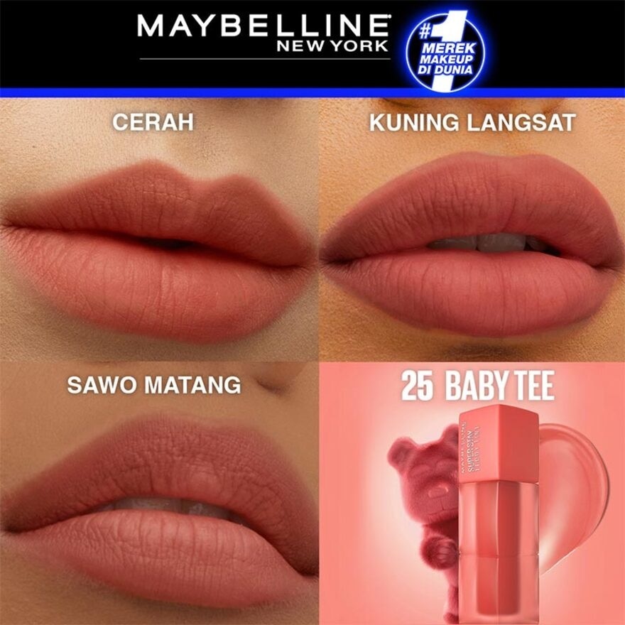 Maybelline Superstay Teddy Tint 25 Baby Tee