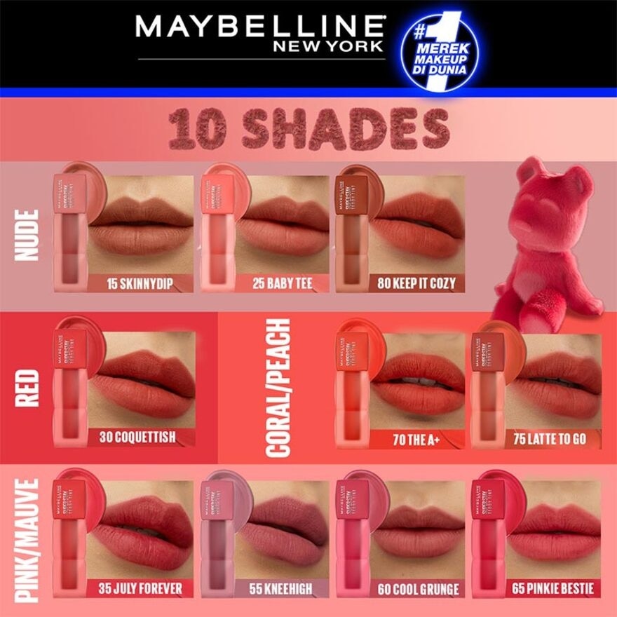 Maybelline Superstay Teddy Tint 35 JulyForever