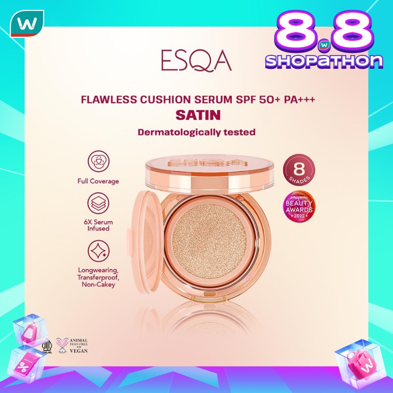 ESQA Esqa Flawless Cushion Serum SPF 50+ PA+++ Satin Milkshake 15g