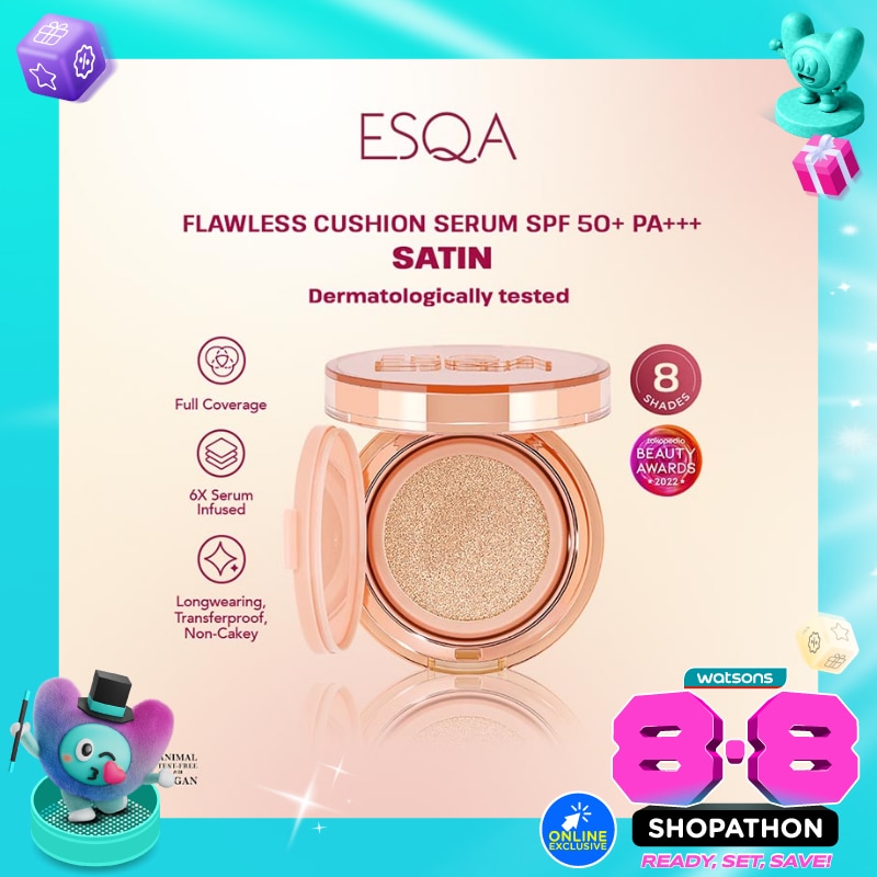 Esqa Flawless Cushion Serum SPF 50+ PA+++ Satin Milkshake 15g image