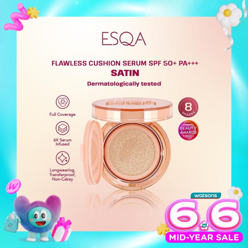 Esqa Flawless Cushion Serum SPF 50+ PA+++ Satin Milkshake 15g