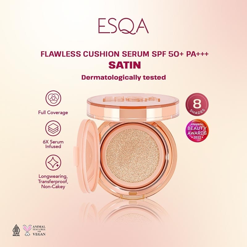 Esqa Flawless Cushion Serum SPF 50+ PA+++ Satin Milkshake 15g