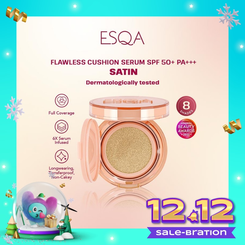 ESQA Esqa Flawless Cushion Serum SPF 50+ PA+++ Satin Granola 15g