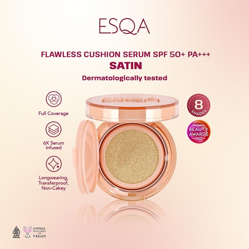 Esqa Flawless Cushion Serum SPF 50+ PA+++ Satin Granola 15g