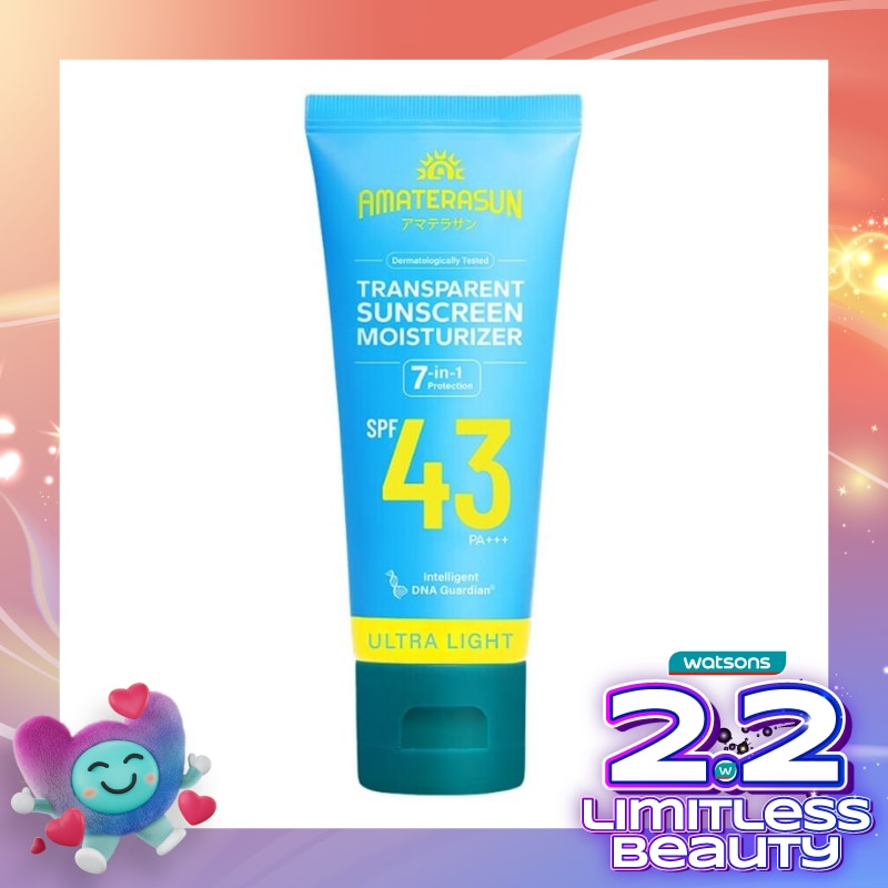 Amaterasun Transparent Sunscreen Moisturizer SPF 43 PA+++ 50g