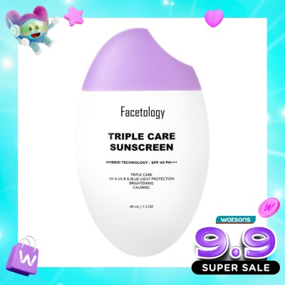 FACETOLOGY - Facetology Triple Care Sunscreen SPF 40 PA+++ 40ml image
