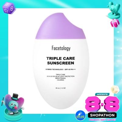 FACETOLOGY - Facetology Triple Care Sunscreen SPF 40 PA+++ 40ml image
