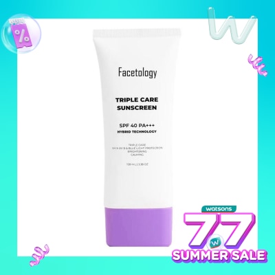 FACETOLOGY Facetology Triple Care Sunscreen SPF 40 PA+++ 100ml