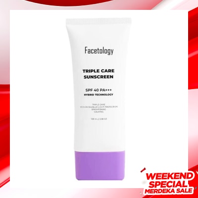 FACETOLOGY Facetology Triple Care Sunscreen SPF 40 PA+++ 100ml