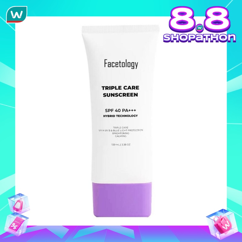 Facetology Triple Care Sunscreen SPF 40 PA+++ 100ml