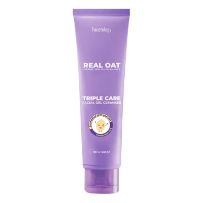 FACETOLOGY Facetology Triple Care Facial Gel Cleanser Gentle Low PH Oat 100ml