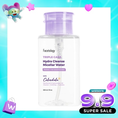 FACETOLOGY - Facetology Triple Care Hydra Cleanse Micellar Water 300ml image