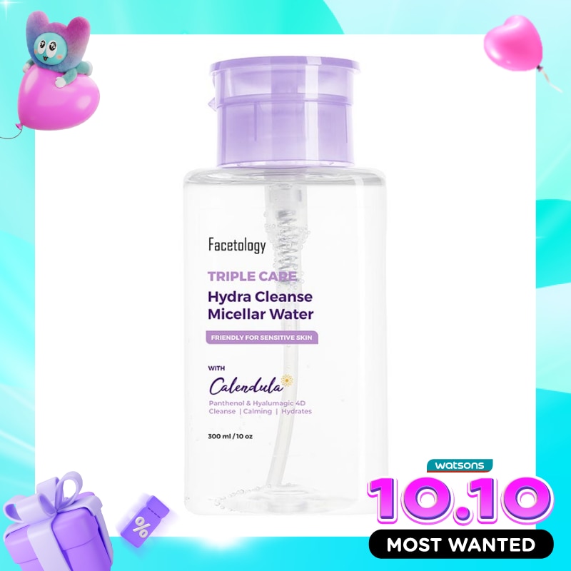 Facetology Triple Care Hydra Cleanse Micellar Water 300ml image
