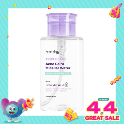 FACETOLOGY - Facetology Triple Care Acne Calm Micellar Water 300ml