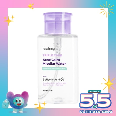 FACETOLOGY - Facetology Triple Care Acne Calm Micellar Water 300ml