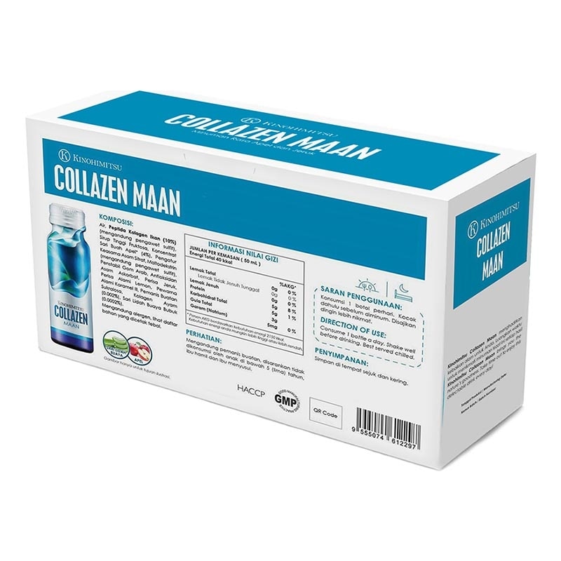 Collazen Maan 10'S @50ml - Minuman Rasa Apel dan Jeruk