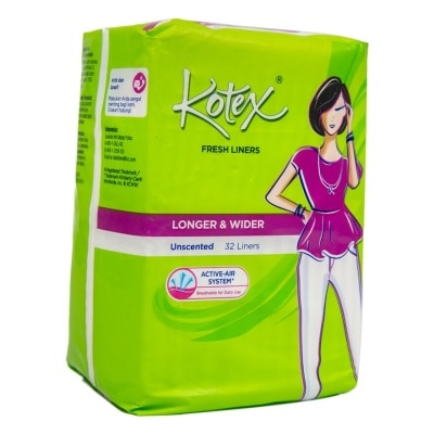 KOTEX Pantyliner Fresh Long Wide 32'S