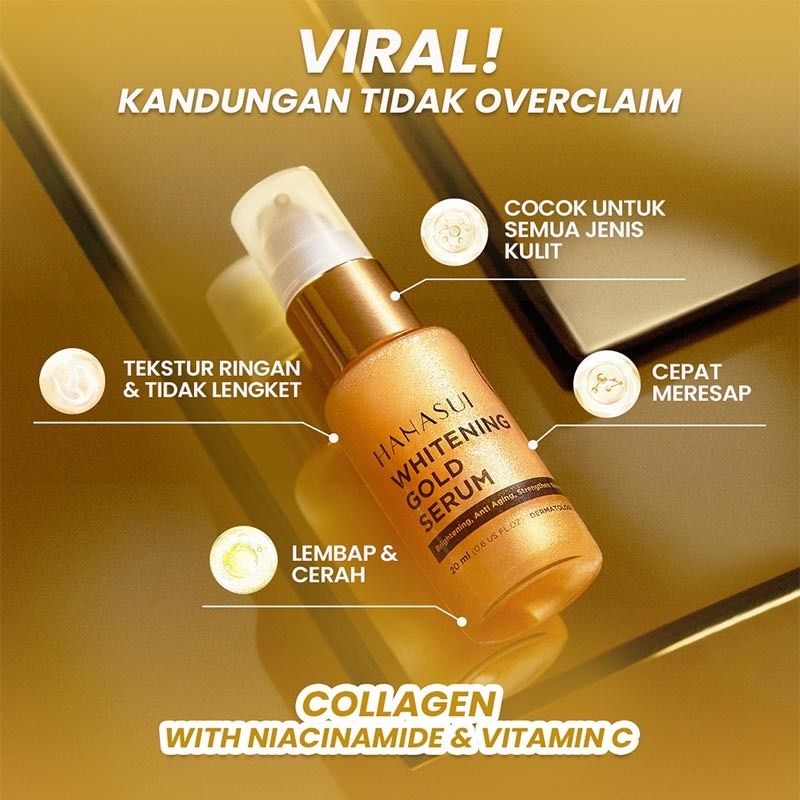 Hanasui Whitening Gold Serum Renew 20ml