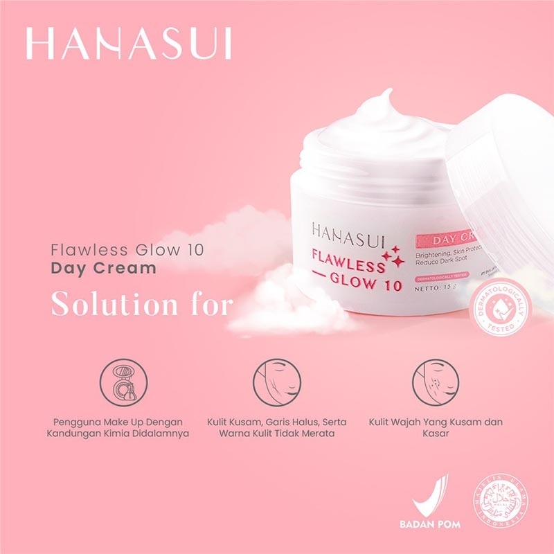 Hanasui Flawless Glow 10 Day Cream 15g