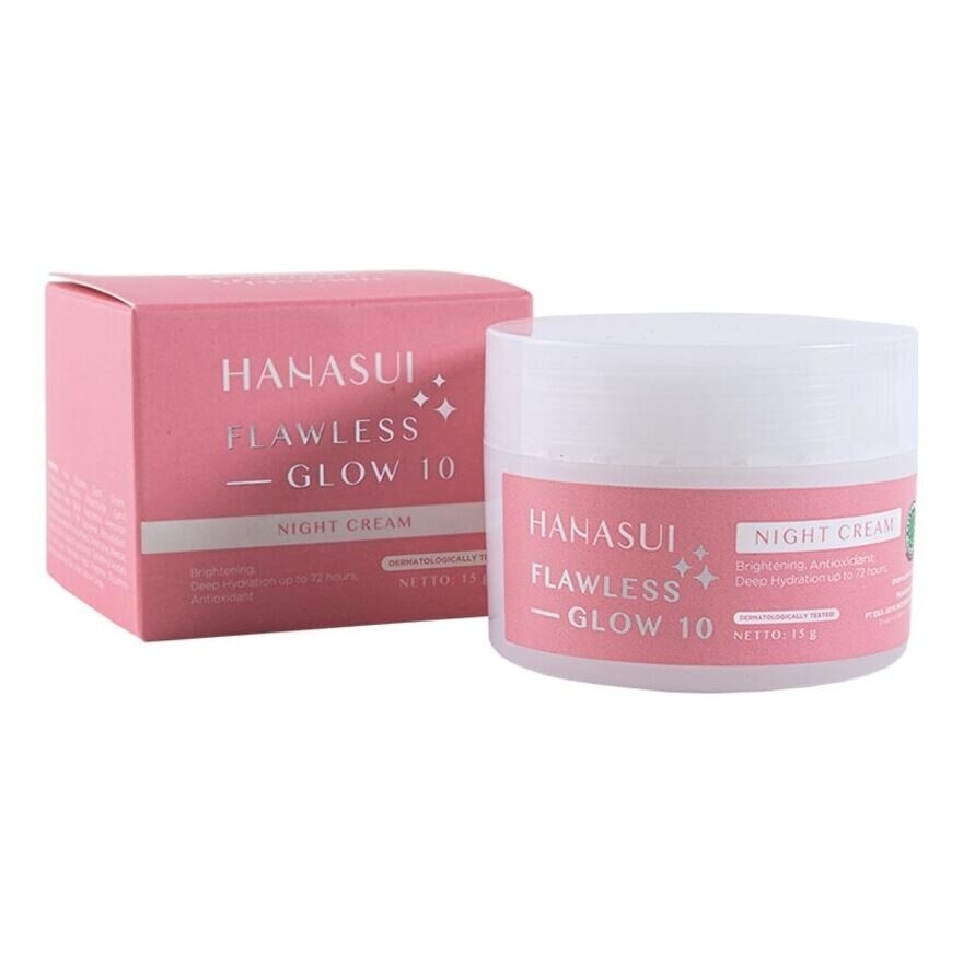 Hanasui Flawless Glow 10 Night Cream 15g