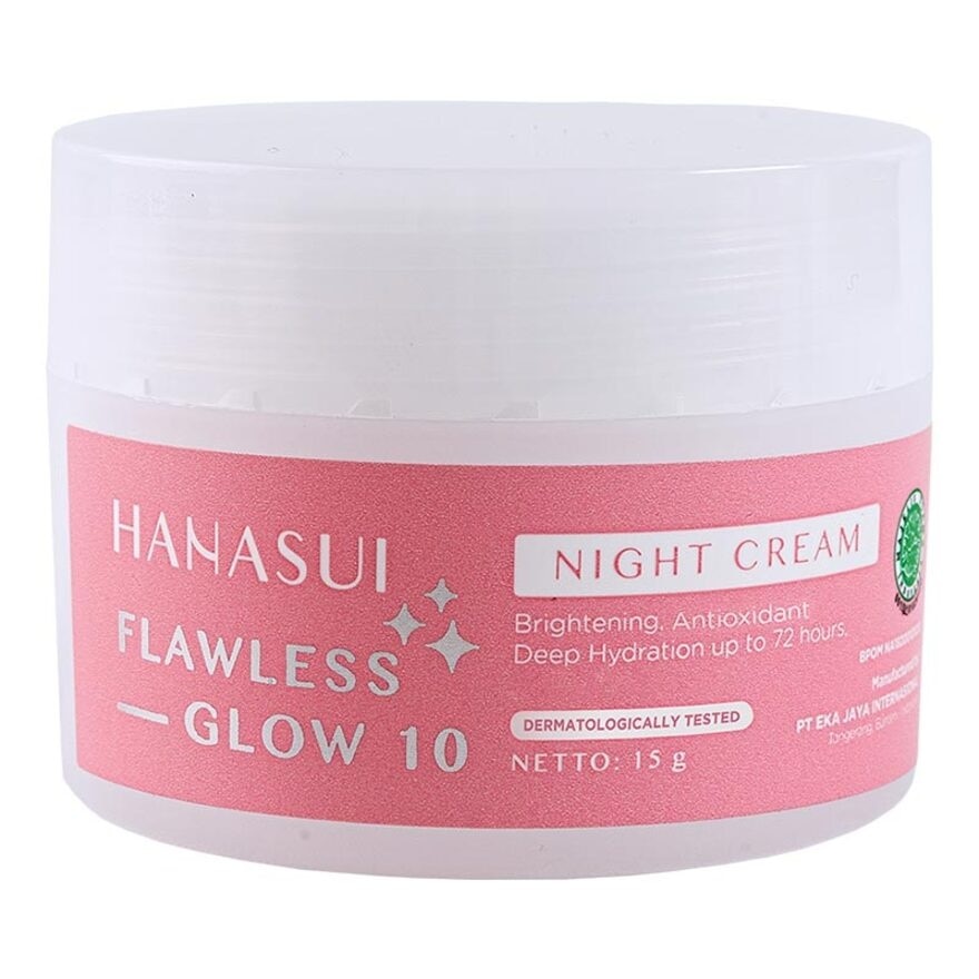 Hanasui Flawless Glow 10 Night Cream 15g