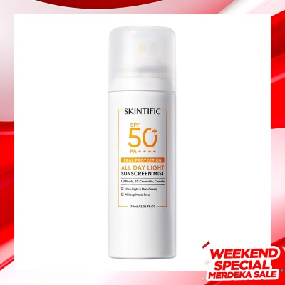 SKINTIFIC Skintific All Day Light Sunscreen Mist SPF 50 PA+++ 70ml