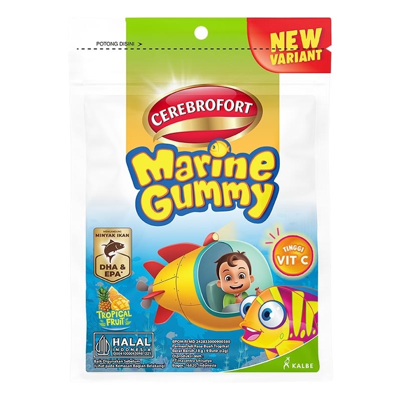 Cerebrofort Marine Gummy Tropical Fruit 9'S