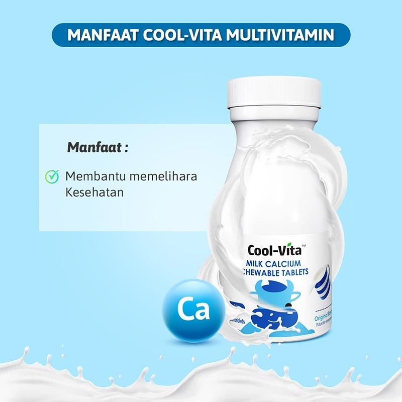 Coolvita Milk Calcium Chewable 30'S (Botol)