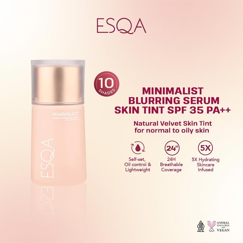 Esqa Minimalist Blurring Serum Skin Tint SPF 35 PA++ Milkshake 35 ml