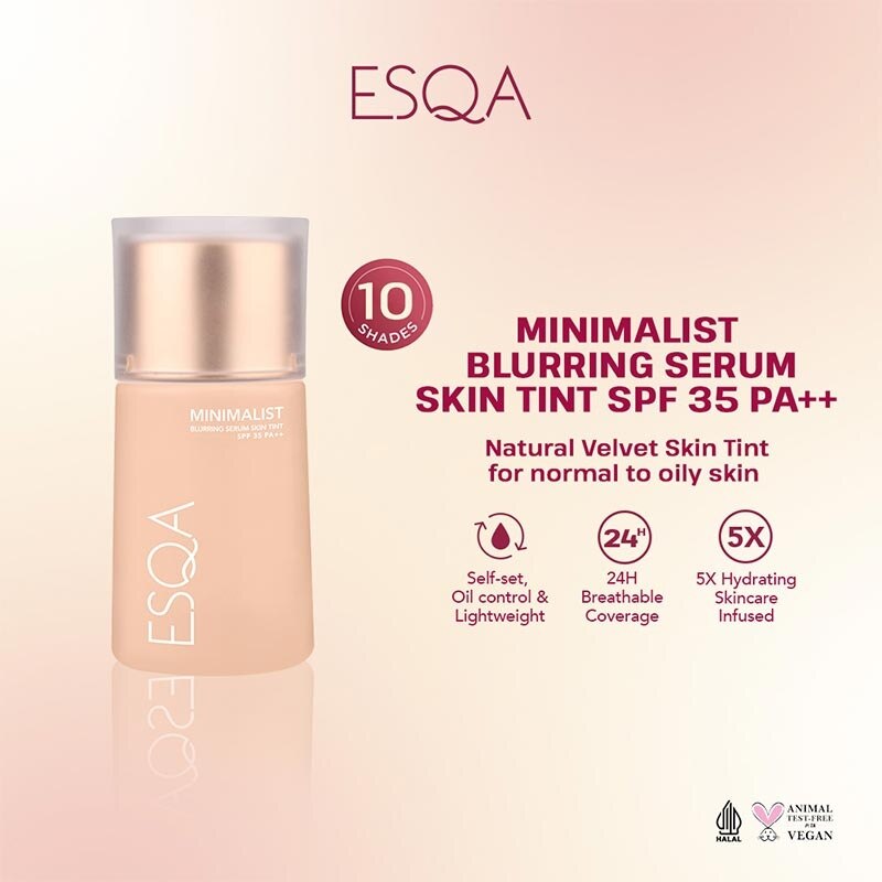 Esqa Minimalist Blurring Serum Skin Tint SPF 35 PA++ Biscuit 35 ml