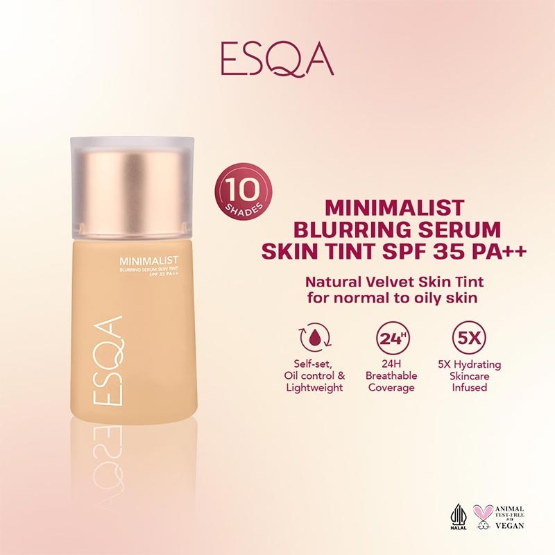 Esqa Minimalist Blurring Serum Skin Tint SPF 35 PA++ Pancake 35 ml