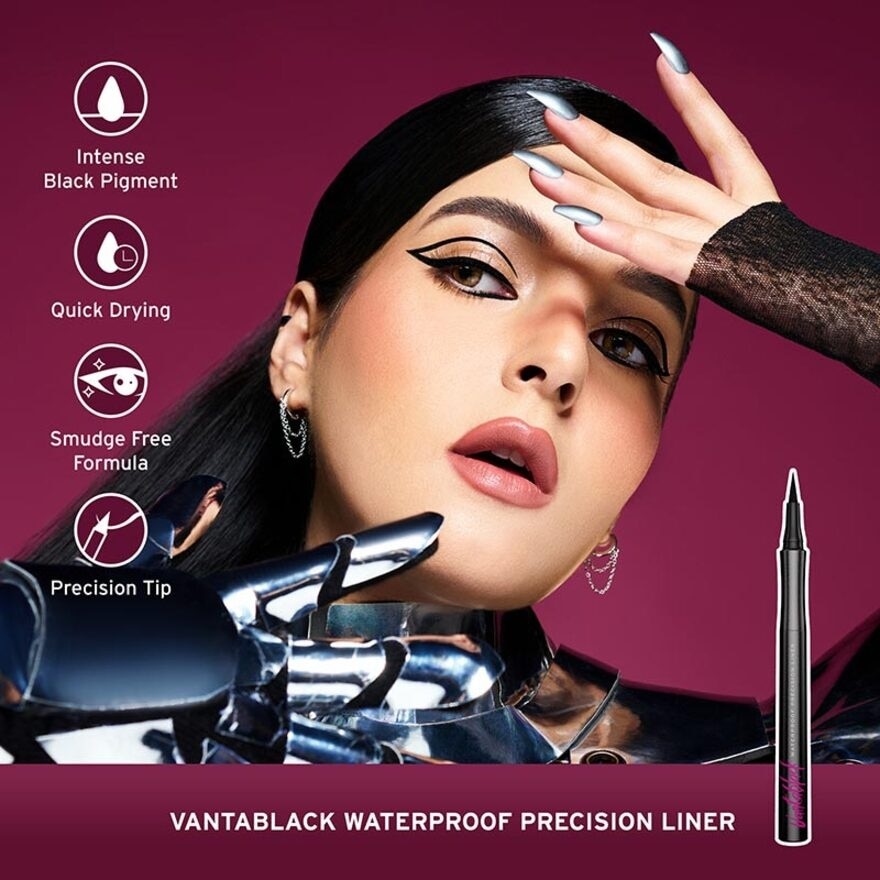 Mother Of Pearl Vantablack Waterproof Precision Liner Black 1.3ml