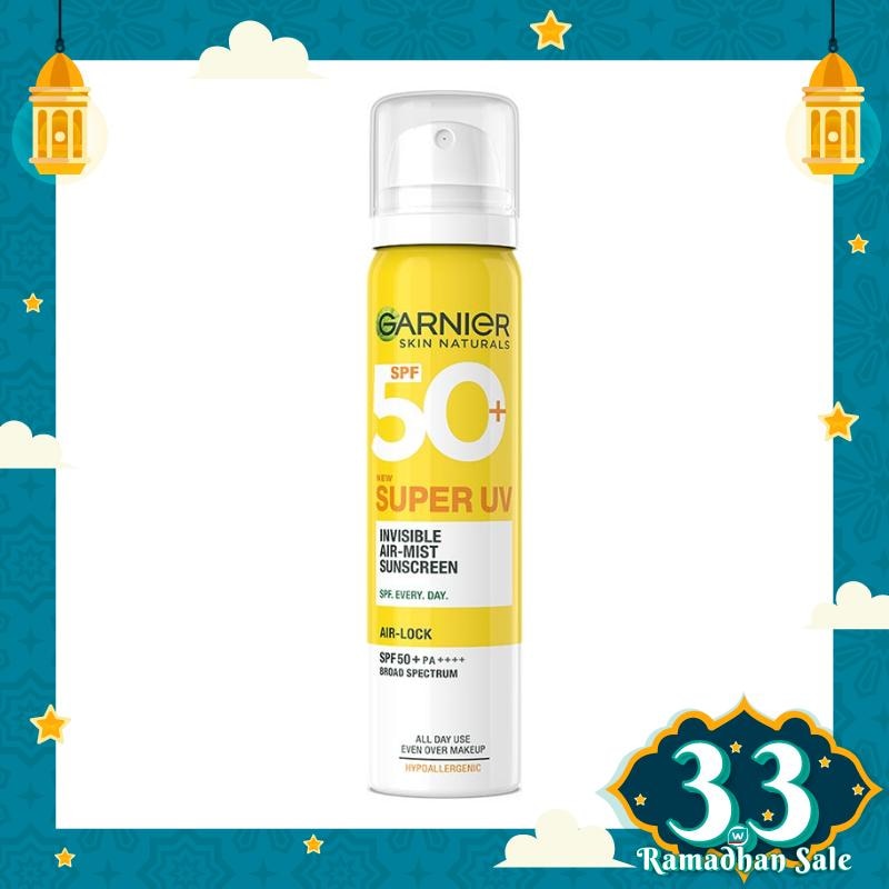 Garnier Super UV Invisible Air-Mist Sunscreen SPF 50+ PA++++ 75 ml