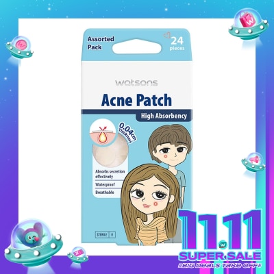 WATSONS Watsons Acne Patch Assorted 24'S