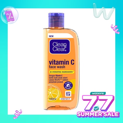 CLEAN & CLEAR C&C Foaming Face Wash Vitamin C 100ml