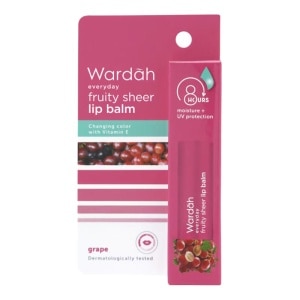 GWP WARDAH FRUITY SHEER LIPBALM GRAPE 4G