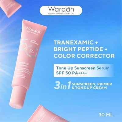 WARDAH Wardah UV Shield Tone Up Sunscreen SPF 50+ PA+++ 30ml
