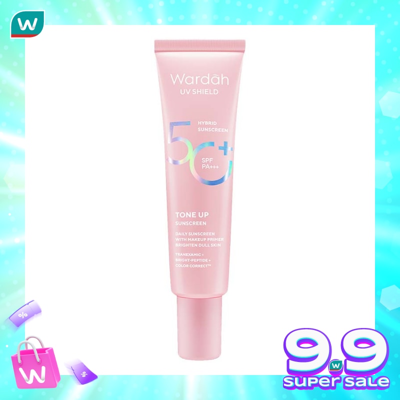 Wardah UV Shield Tone Up Sunscreen SPF 50+ PA+++ 30ml