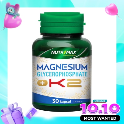 NUTRIMAX Nutrimax Magnesium Glycerophosphate + K2 30'S image