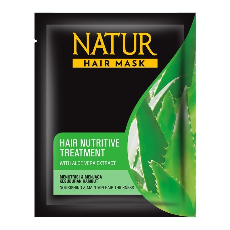 Natur Shampoo Aloe Vera 140ml & Hair Mask Nutritive Treatment 22.5g (Random Variant) Banded