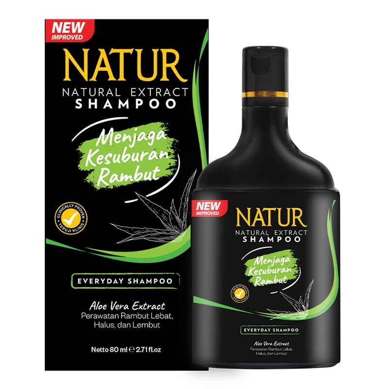 Natur Hair Tonic Ginseng 90ml & Shampoo Aloe Vera 80ml Banded