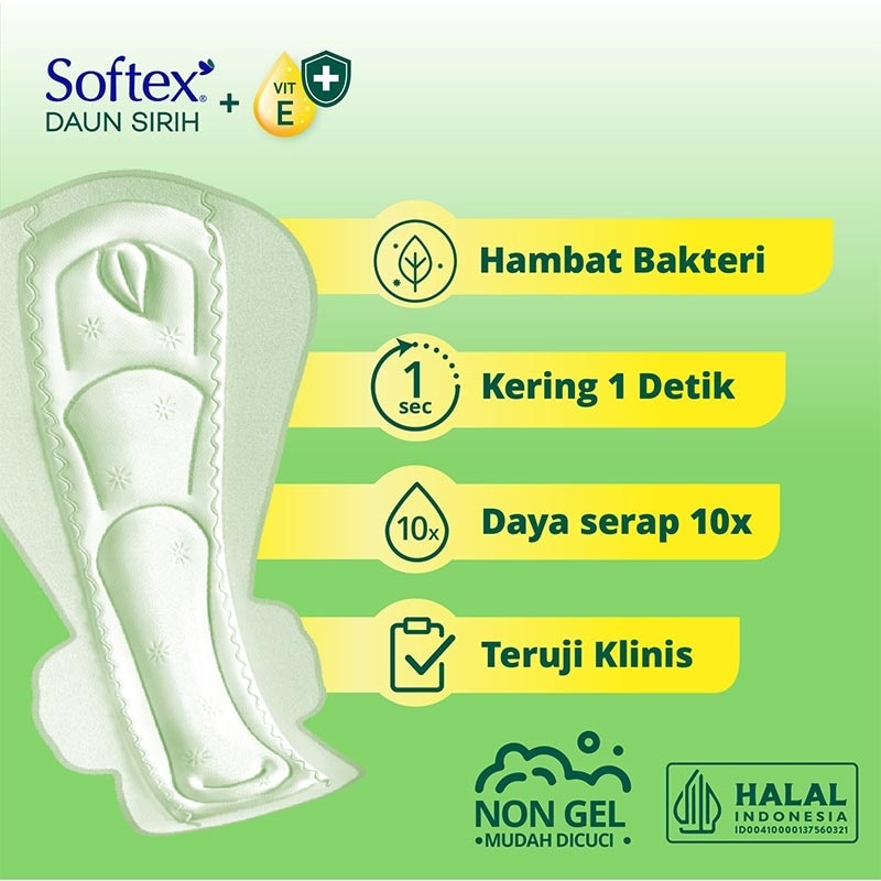 Softex Daun Sirih 36Cm 18'S