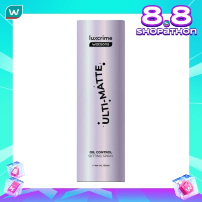 LUXCRIME Luxcrime X Watsons Ulti Matte Oil Control Setting Spray 150ml