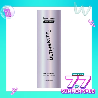 LUXCRIME Luxcrime X Watsons Ulti Matte Oil Control Setting Spray 150ml