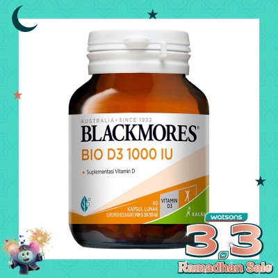 BLACKMORES Blackmores Bio D3 1000IU 60'S