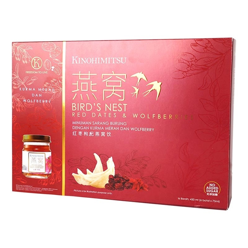 Bird's Nest Red Dates & Wolfberries 6'S @75ml