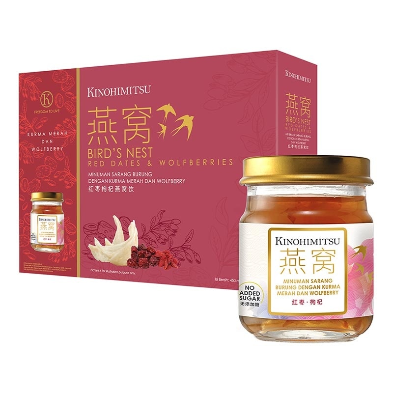 Bird's Nest Red Dates & Wolfberries 6'S @75ml