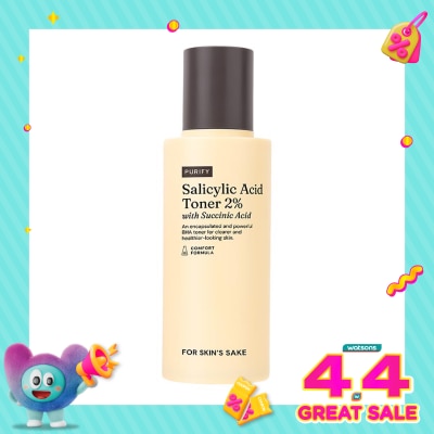 FOR SKIN'S SAKE - For Skin's Sake Salicylic Acid Toner 2% with Succinic Acid BHA Toner 100ml