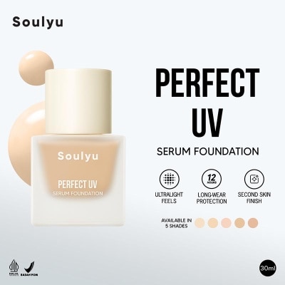 SOULYU Soulyu Perfect UV Serum Foundation Satin Honey 30ml